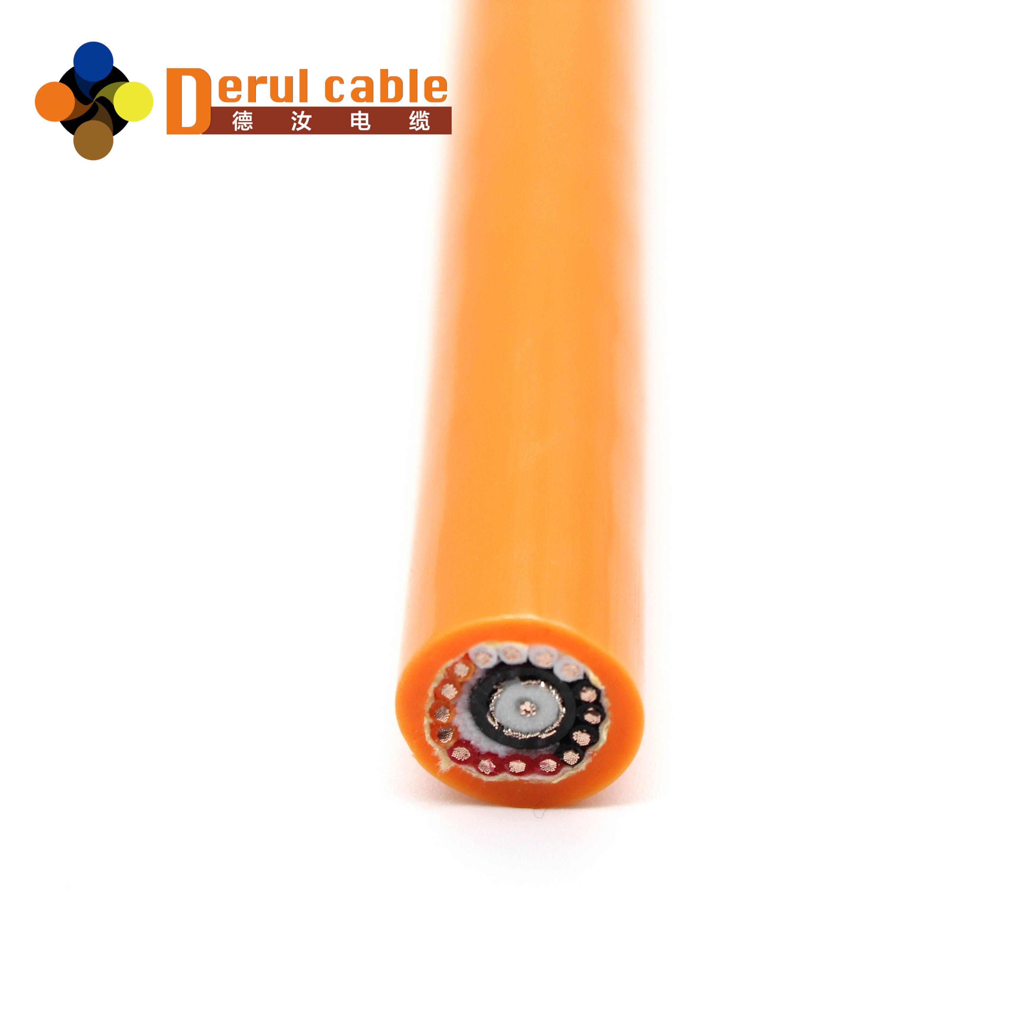 Derul Pipe Robot Cable with Kevlar Braid