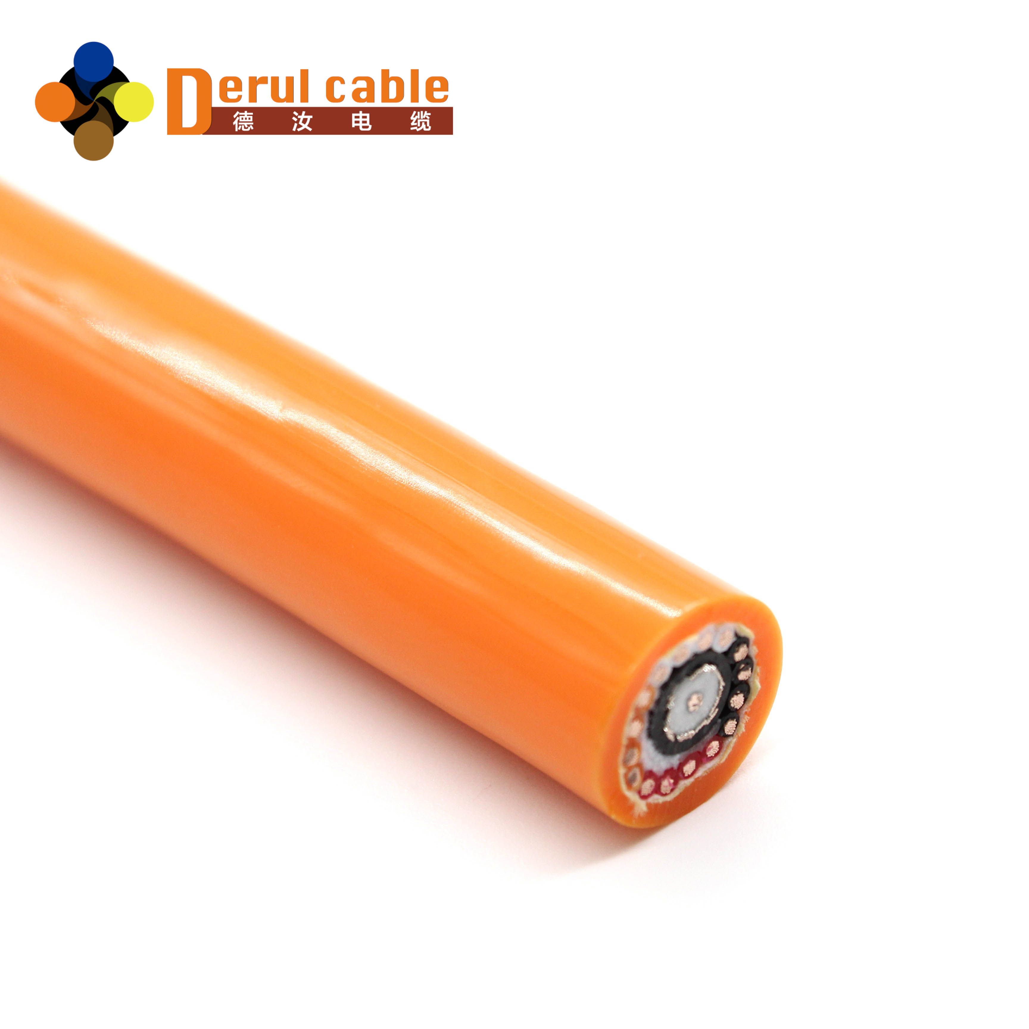 Derul Pipe Robot Cable with Kevlar Braid